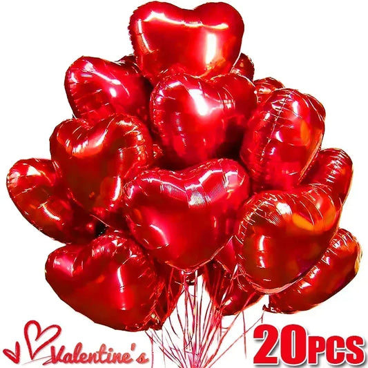 Ballons en forme de coeur